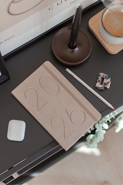 Matt Notebook 2026 рік 13x21 см Щоденник Бежевий