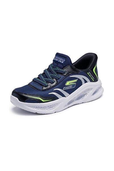 SKECHERS Meteor-lights Brisk-beams 403848L Osvětlená ortopedická dětská sportovní obuv TMAVĚ MODRÁ