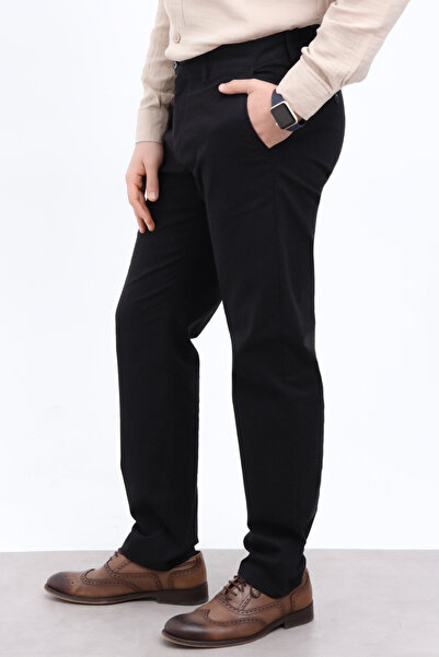 Trendyol Collection Μαύρο ανδρικό υφαντό παντελόνι TMNAW26PL00032