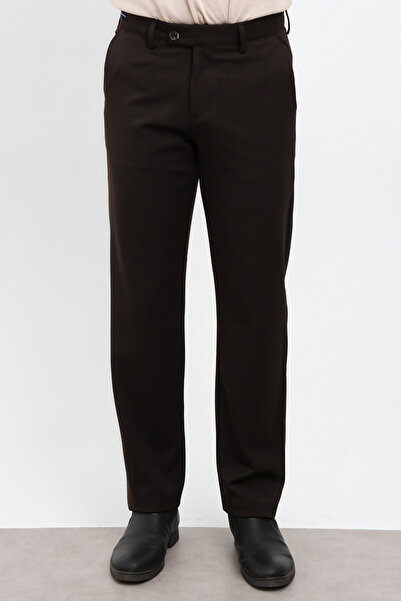 Trendyol Collection Καφέ ανδρικό υφαντό παντελόνι TMNAW26PL00030