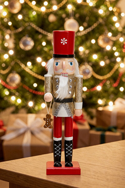 TRENDYOLMİLLA HOME Lead Soldier Figured Christmas Decorative Figurine 38 cm T...