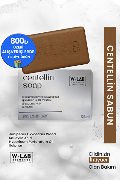 W-Lab Kozmetik Centellin Sabun 125 gr  Egzama, Pullanma, Sedef ve Kaşıntıya K...