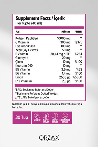 DAY2DAY Collagen BeauTy plus - 30 Tubes x 40 ml Collagen producT