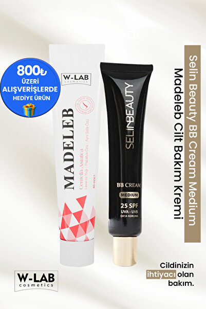 W-Lab Kozmetik Madeleb Krem 40 ML + Selin Beauty BB Cream Medium 40 ML