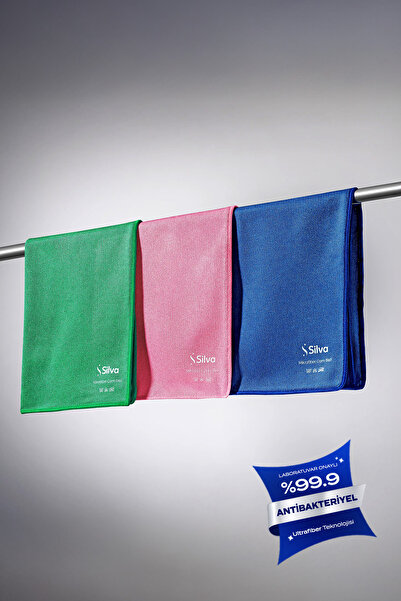 Silva Ultrafiber Premium 3'lü Cam Bezi (42×42 cm)