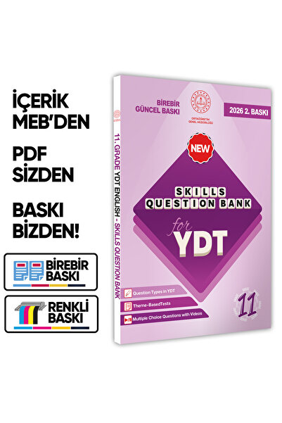 Karakutu Yayınları 2026 YDT MEBİ İngilizce 11.Sınıf Skills Question Bank (Bec...