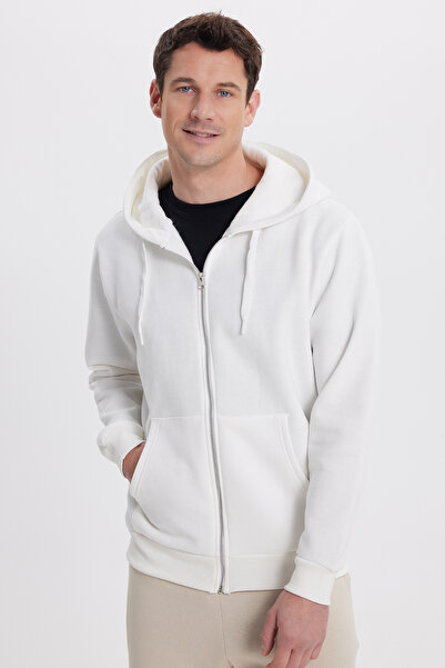 Tudors Unisex Relax Fit Rahat Kesim Pamuklu İçi Polarlı Çift Cepli Tam Fermua...