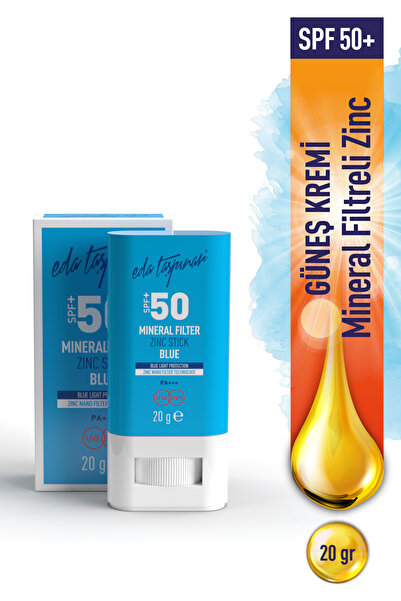 Eda Taşpınar SPF 50+ Mineral Filtreli Mavi Zinc Stick (EGY0030)