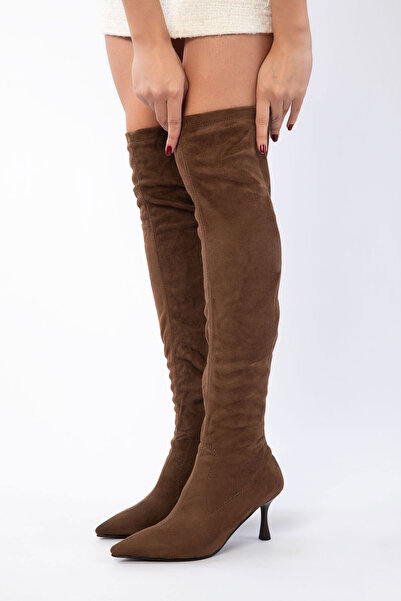 SOHO Brown Suede Women's Boots 21224