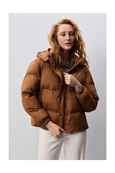 LEFTIES Woman Padded Midi Jacket with Hood