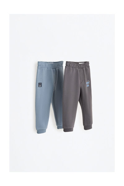 LEFTIES Kids Pack 2 Sweatpants Brush Smooth+Print Bbo