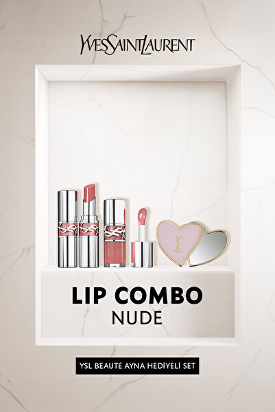 Yves Saint Laurent Nude Lip Combo Loveshine Ruj + Gloss Makyaj Seti 782999999...