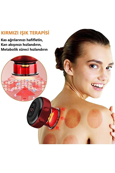 TRN Life Yeni Model Kupa Çekme Terapisi Masaj Selülit Ve Yağ Yakma Hacamat Kupası