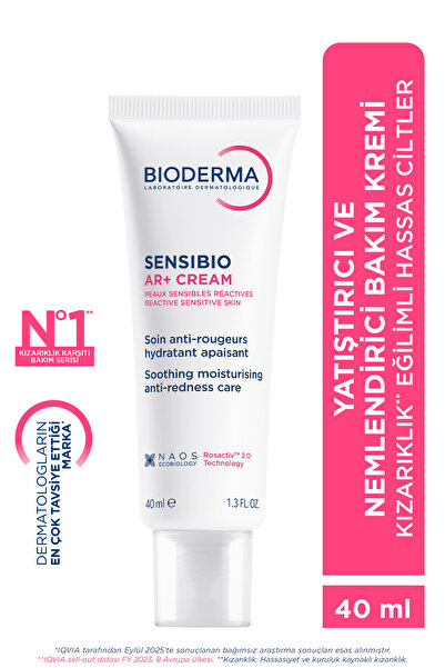 Bioderma Sensibio AR+ Rozasea Eğilimli Hassas Ciltler için Kızarıklık Karşıtı Nemlendirici Bakım Kremi 40 ml