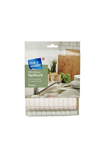 Flink Sauber Mutfak Bezi Mikrofiber Premium, 30x30 cm, 2'li