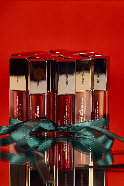 Trendyolmilla Beauty Extra glänzender, glitzernder Lipgloss ohne Linien, Caramel Crush-207 TKZAW25DP00000