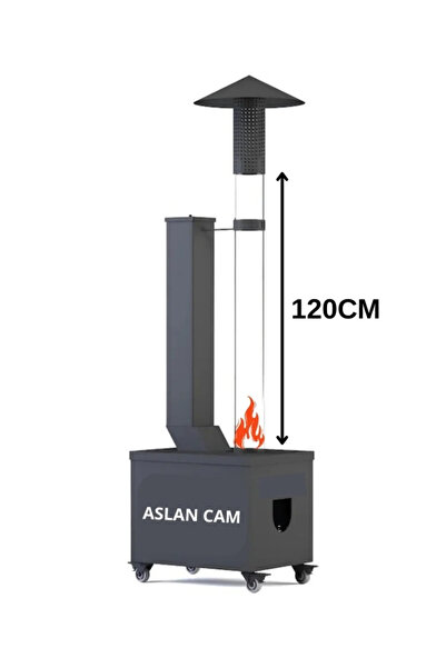 Genel Markalar Füze Pelet Soba Camı Borusu (1200X100X2,5MM)