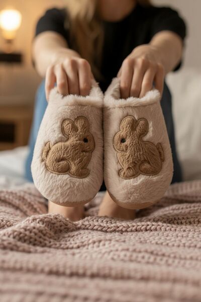 Modafırsat Kadın Günlük Terlik Peluş İçi Yünlü Kürklü Terlik Misafir Çeyiz Bohça Gelin Ev Terliği