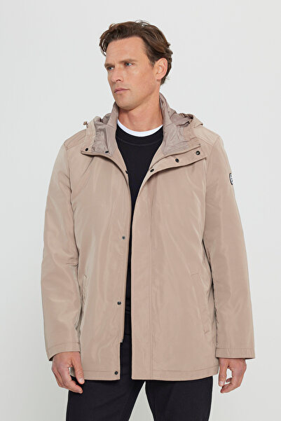 AC&Co / Altınyıldız Classics Men's Mink Standard Fit Regular Fit Windproof Ho...