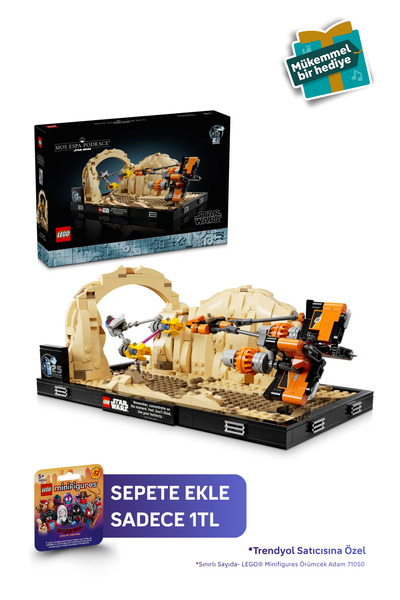 LEGO ® Star Wars™ Mos EspaPod Yarışı Dioraması 75380 - 18+ Yaratıcı Model Yapım Seti (718Parça)