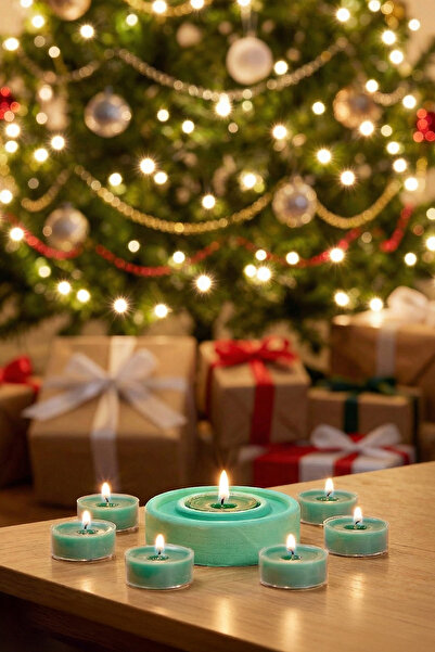 TRENDYOLMİLLA HOME Set of 25 Unscented Christmas Themed Tealight Candles Tphaw26Mk00001