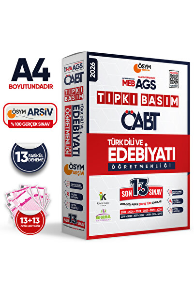 Karakutu Yayınları 2026 MEB-AGS ÖABT Türk Dili ve Edebiyatı Öğretmenliği ÖSYM...