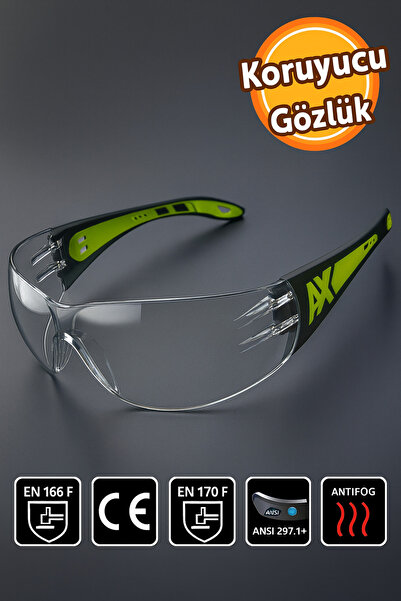 Badem10 İş Güvenlik Güvenliği Gözlüğü Koruyucu Uv Korumalı Buğulanmaz Gözlük ...