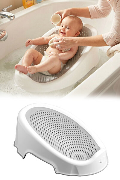 Meleni Baby Soft Bebek Küveti - Silikon Fileli Bebek Besleme, Yıkama Banyo Küveti, Bebek Banyo Oturağı