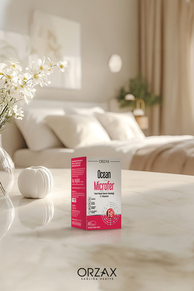 Orzax Ocean Microfer Demir ve C Vitamini 60 Kapsül