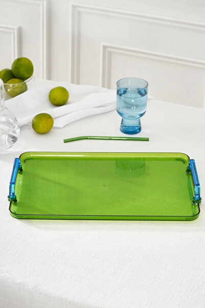 Karaca Claro Melamin Dikdörtgen Tepsi Yeşil 30 cm