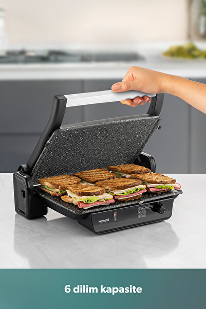 HOMEND Toastbuster 1334h Tost Makinesi Mat Siyah
