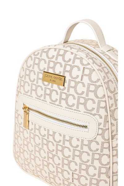 Pierre Cardin Beige Large Alphabet Women's Backpack 05Po22Y1541