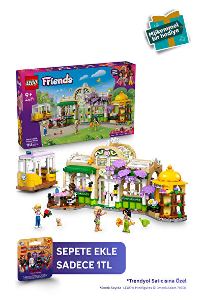LEGO ® Friends Bitki Kafe ve Çiçekçi Dükkanı 42671 - 9+ Çocuklar için Yaratıcı Oyuncak Yapım Seti (1138)