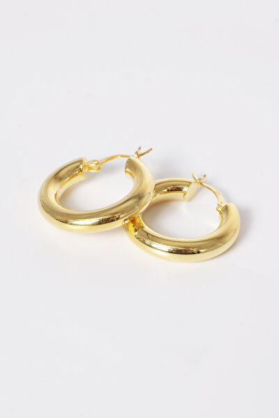 Söğütlü Silver Gümüş Altın Yaldızlı 5 Mm Kalınlığında 25 Mm Büyüklüğünde Kalı...