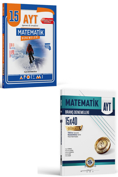 Apotemi Yayınları Apotemi Yayınları ve Bilgi Sarmal Yayınları AYT Matematik B...