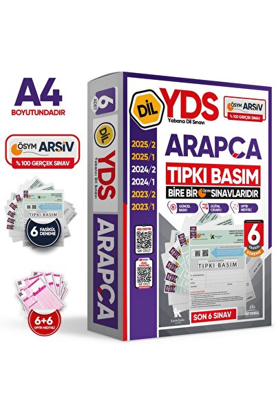 Karakutu Yayınları 2026 YDS Arapça ÖSYM Tıpkı Basım Çıkmış Soru Deneme Paketi...