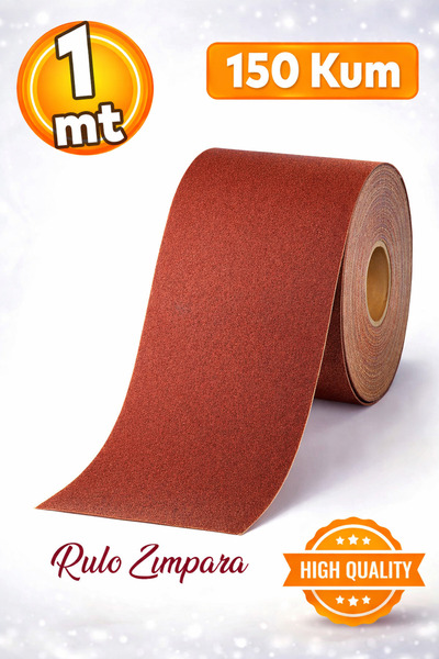 Badem10 150 Kum (1 METRE) Bant Rulo Zımpara Ahşap Metal Zımparası