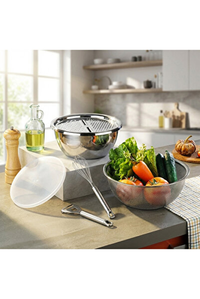 Aryıldız Steel Master 6 Parça Mutfak Hazırlık Seti