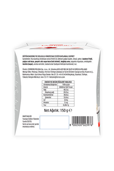 Raffaello Çikolata 15'li 150 Gr
