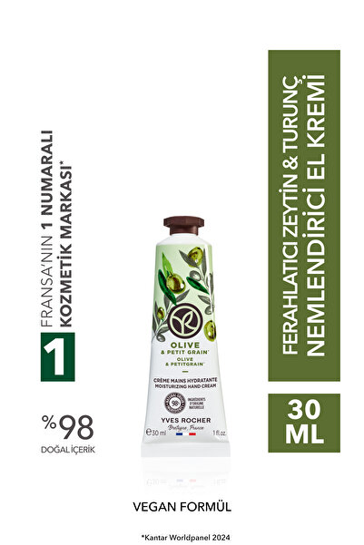 Yves Rocher El Kremi- Nemlendirici Besleyici Ferahlatıcı Zeytin Turunç - Vega...