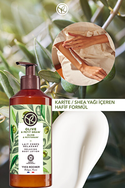 Yves Rocher Vücut Losyonu - Nemlendirici Besleyici Ferahlatıcı Zeytin Turunç -Vegan-390ml