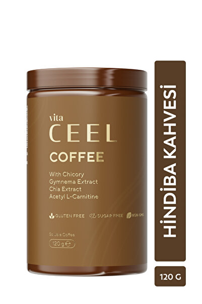 VitaCeel Hindiba Kahvesi Gimneya Ekstresi, Chia Ekstresi, L-Karnitin İçeren Detox Kahve-Yumuşak İçim-120 gr