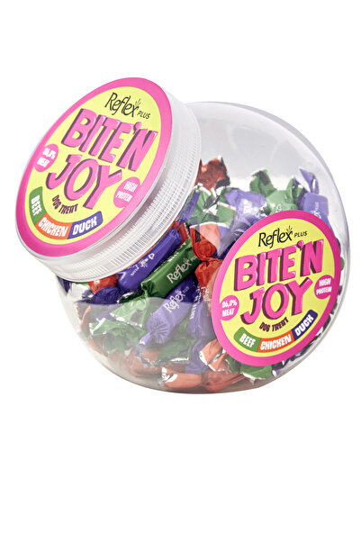 Reflex Plus Bite'n Joy - Dana Etli, Tavuklu ve Ördek Etli Köpek Ödül Maması 250g