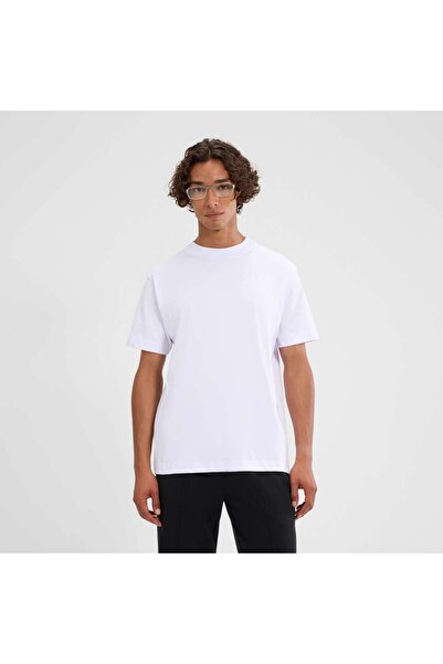 Ellesse Męska koszulka - ACCIANO, krótki rękaw, okrągły dekolt, logo, bawełna, jednolita kolorystyka