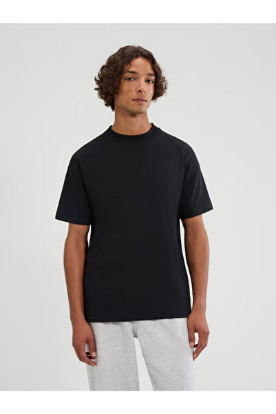 Ellesse Męska koszulka - ACCIANO, krótki rękaw, okrągły dekolt, logo, bawełna, jednolita kolorystyka