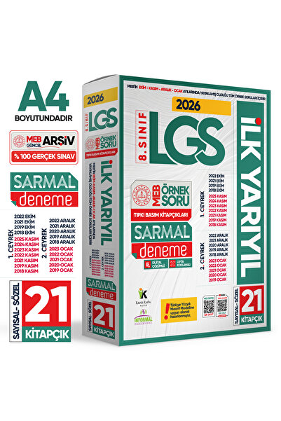 Karakutu Yayınları 2026 8.Sınıf LGS 1. ve 2. ÇEYREK İLK YARIYIL MEB Örnek Sor...