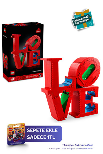 LEGO ® Art LOVE 31214 - Yetişkinler için Hediyelik Dekoratif Model Yapım Seti (791P)