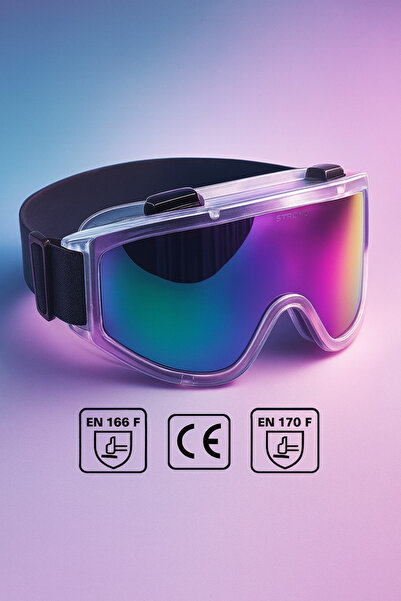 Badem10 Iş Güvenlik Güvenliği Gözlüğü Kaynak Koruyucu Ventilli Gözlük S550 Gö...