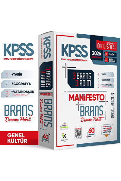 Karakutu Yayınları 2026 KPSS Genel Kültür Ön Lisans- Ortaöğretim 3 Adım 3lü M...