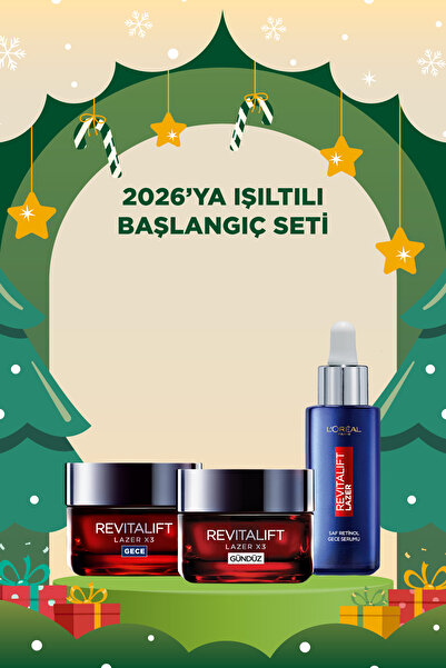 L'Oreal Paris L'Oréal Paris Revitalift Lazer Kırışıklık Karşıtı 3'lü Bakım Seti